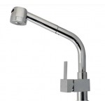 Square Chrome Pull Out Kitchen Sink Mixer Tap